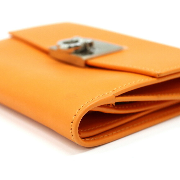 Salvatore Ferragamo Double hook Wallet Orange - Picture 5 of 8